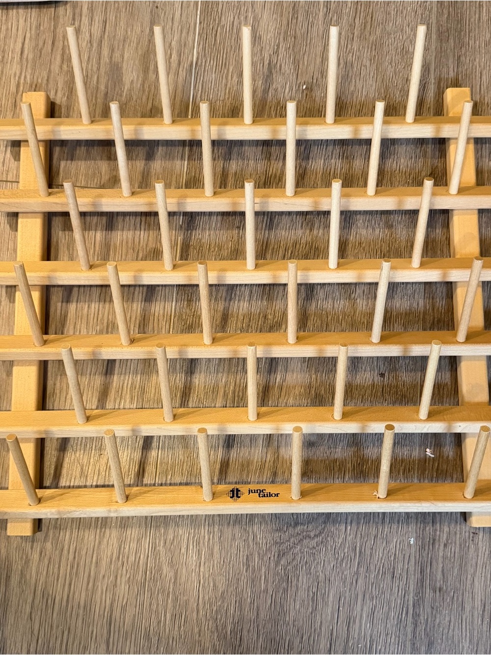 Light Wood thread Spool Rack